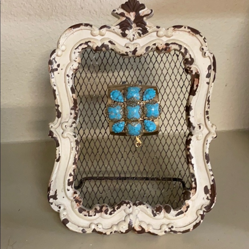 HUGE turquoise style cuff bracelet